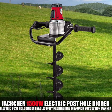 Xtremepowerus 1500w Electric Post Hole Digger Soil Digging Fence Post