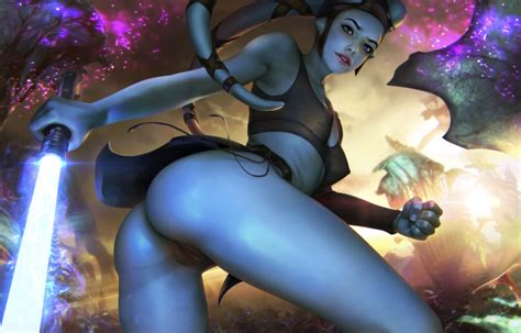 rule 34 1girls aayla secura areolae ass bottomless breasts dat ass demonlorddante female