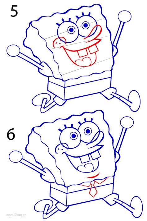 Demystify the process by learning how to draw hands step by step. How to Draw Spongebob (Step by Step Pictures) | Cool2bKids