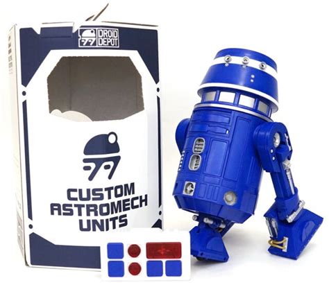 New Disney Star Wars Galaxys Edge Droid Depot Blue Custom R2 Astromech