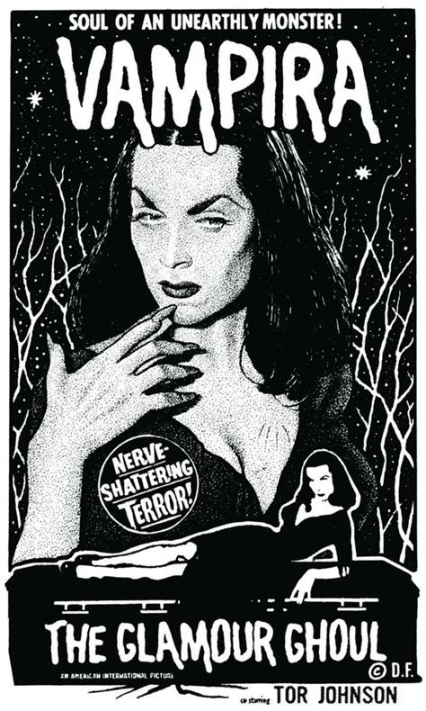 Vampira The Gothie Pinup Horror Posters Vintage Horror Classic Horror Movies