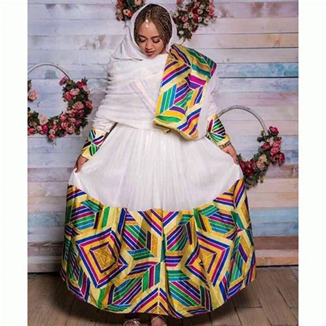 Ethiopian Mothers cultural Dress - Habesha Dress