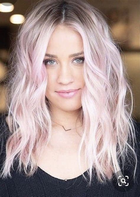 Pin By Kellie Look On ~ Hair ~ Pink Blonde Hair Light Pink Hair Hair Styles
