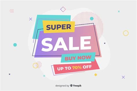 Free Vector Abstract Sales Background Flat Style