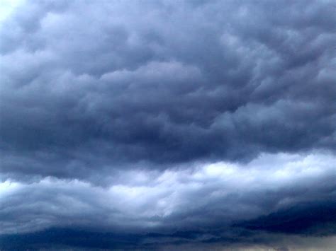 Gambar Langit Suasana Siang Hari Cuaca Gumpalan Awan Biru Awan