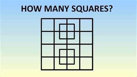 How Many Squares Are There Brain Test Update New Bmxracingthailand Com