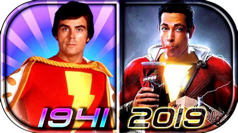 Con zachary levi, asher angel, mark strong, jack dylan grazer, faithe herman. EVOLUTION of SHAZAM / Captain Marvel in Movies Cartoons TV ...