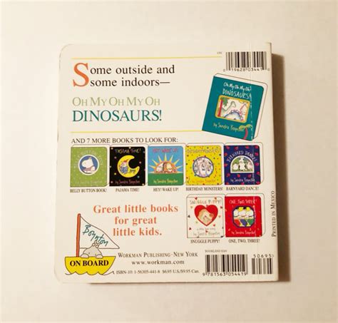 Oh My Oh My Oh Dinosaurs Sandra Boynton Board Book