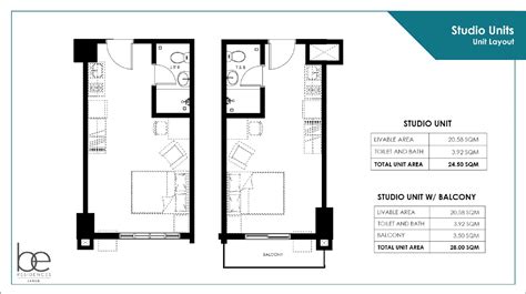 STUDIO UNIT FLOOR PLAN 