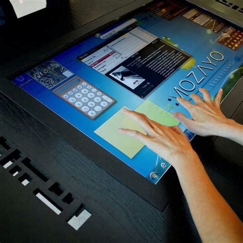 Large Touch Screen Table Technology High Tech Gadgets