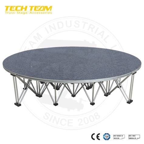Round Circle Portable Aluminum Stage For Outdoor Concert Fashion Show