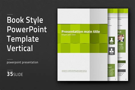 Book Style Ppt Template Vertial Creative Powerpoint Templates