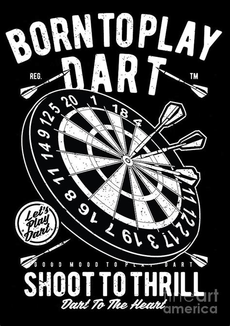 Funny Darts Player Throwing Darts Pub Games T Digital Art By Lukas