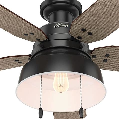 Hunter 52 Mill Valley Outdoor Low Profile Ceiling Fan With Led Light