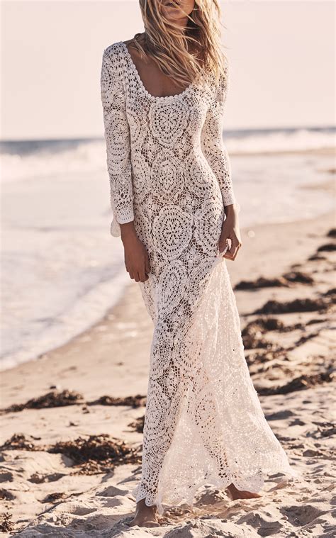 Click Product To Zoom Crochet Wedding Dresses Long White Dress