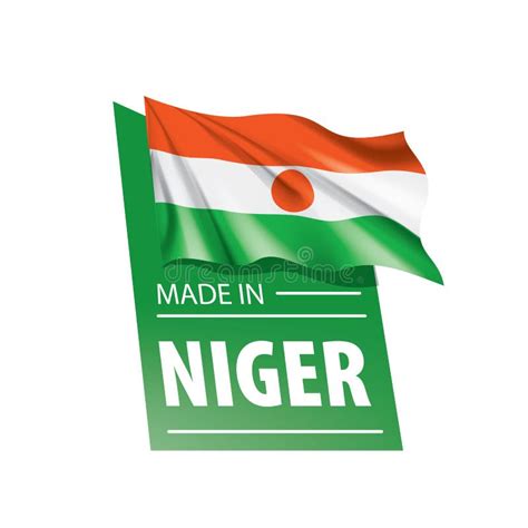 Drapeau Du Niger Illustration Vectorielle Sur Fond Blanc Illustration