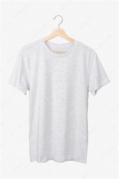 premium photo basic grey  shirt   hanger