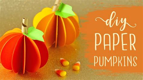 Diy Paper Pumpkins Easy Bootorial 🎃 Youtube