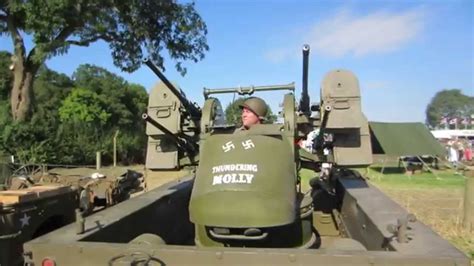 Very Rare Us Ww2 Anti Aircraft Gun Quad At The Victory Show 2014 Youtube