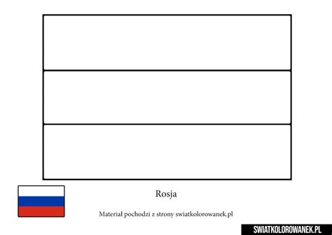 Flaga Rosja Darmowe Kolorowanki Do Druku