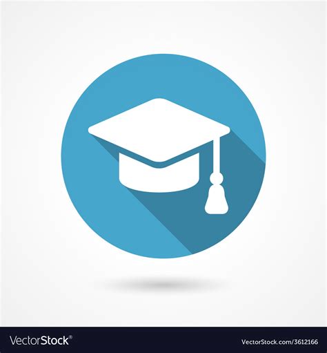 Graduation Cap Icon Royalty Free Vector Image Vectorstock