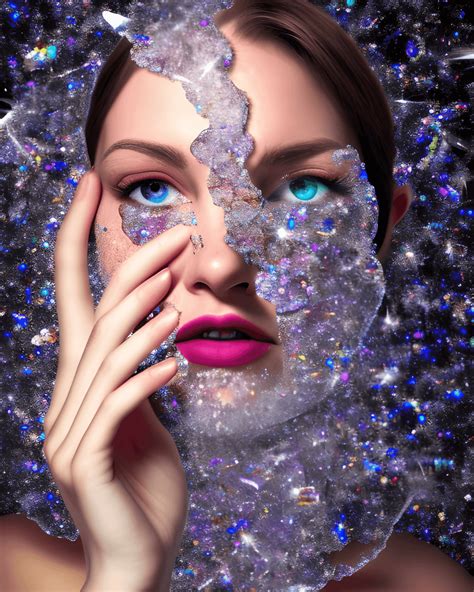 Beautiful 8k Shattered Glass Reflection · Creative Fabrica