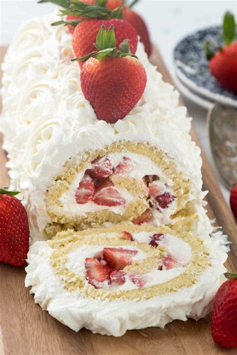 Strawberry Shortcake Cake Roll Crazy For Crust