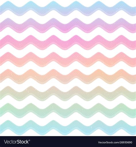 Pastel Color Wave Seamless Pattern Royalty Free Vector Image