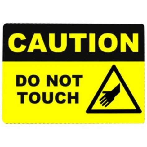 Yellow Caution Sign Board Rs 5 Square Inch Av Signages Id 22054641430