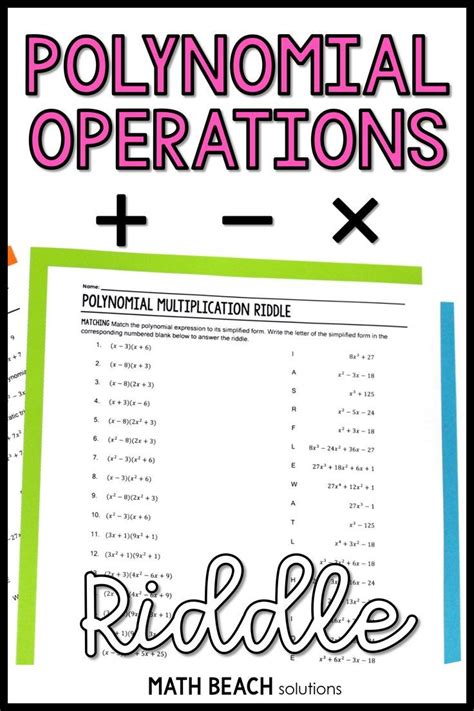 Classifying Polynomials Worksheet Answers - worksheet