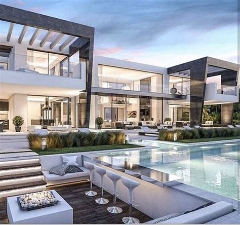 Modern Luxury Home With A Poolside Bar Luxury Homes Dream Houses