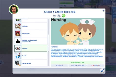 Nursing Career For Your Sims Night Shift Schedule The Sims 4 Catalog