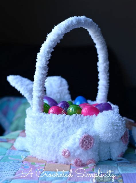 Crochet Pattern Cottontail Easter Bunny Basket Etsy