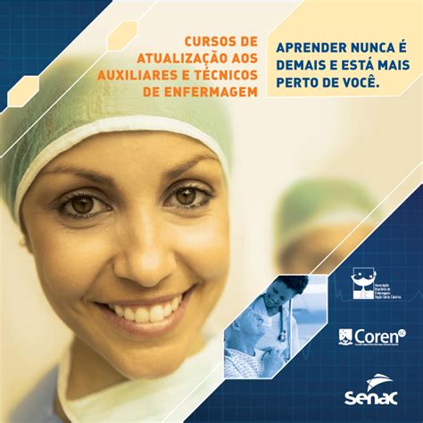 Coren SC ABEn SC e Senac lançam parceria para oferta de cursos gratuitos para Técnicos e