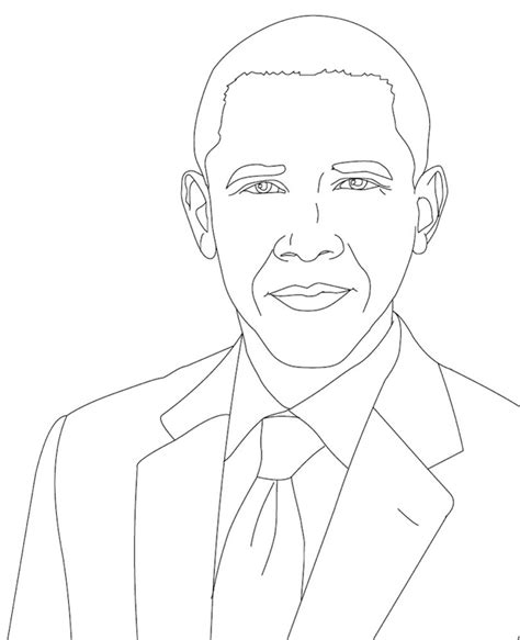 President Barack Obama Coloring Page Book