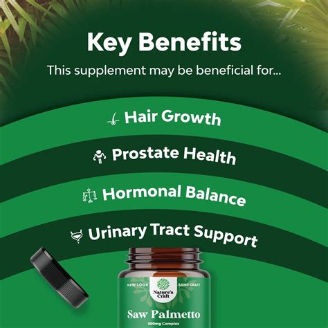 Pure Saw Palmetto Extract Capsules Enhanced Hair Growth Supplement