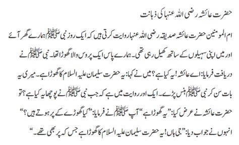 Hazrat Ayesha RA Ki Zahanat Daily Islam Urdu News
