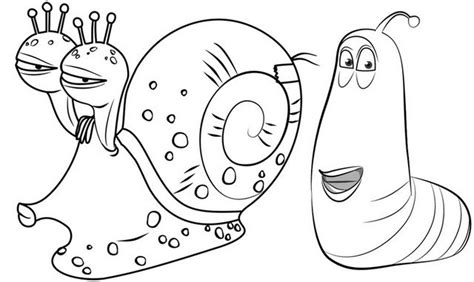 Fun Cute Larva Coloring Page For Little Kids Cartoon Coloring Pages