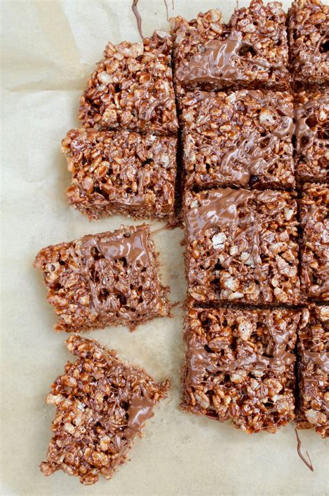 You don't need any expensive ingredients or equipment. Nutella Rice Krispies Treats