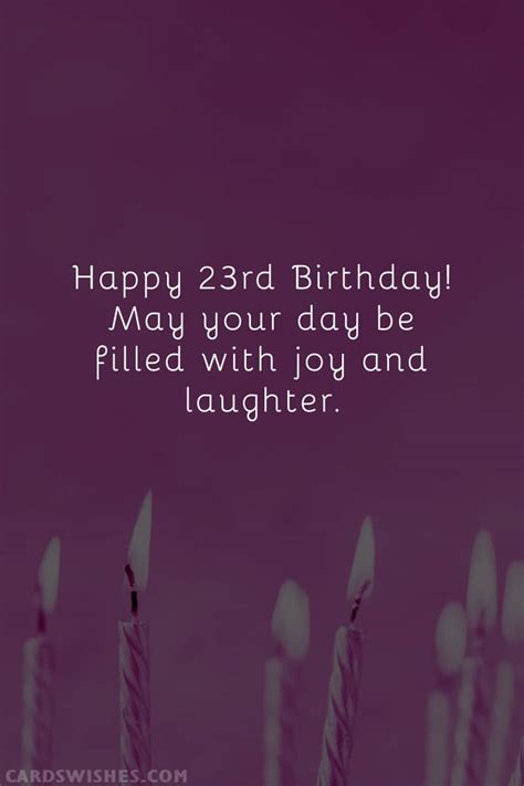 Happy 23rd Birthday Quotes For Him