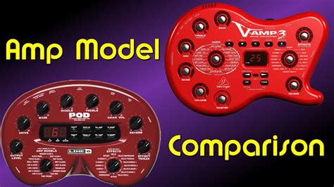 line 6 pod 2 0 and behringer v amp 3 amp model comparison youtube