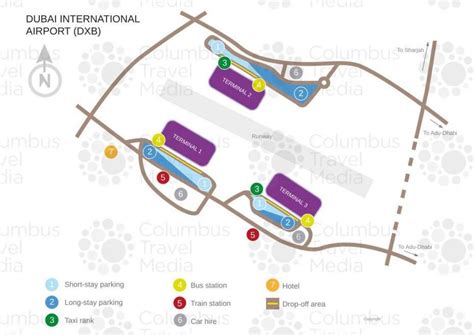 Dubai Airport Map Map Of Dubai Airport United Arab Emirates