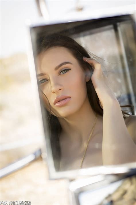 Hd Wallpaper Lana Rhoades Model Women Mirror Penthouse Pornstar