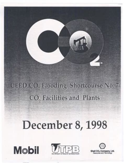 1998 ceed co2 flooding shortcourse “co2 facilities and plants” co2