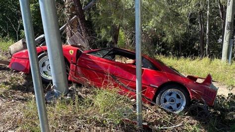 Owner Of Crashed Ferrari F40 Just Happy To Be Alive The Courier Mail