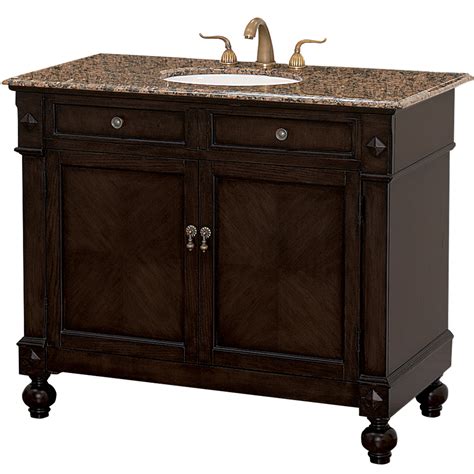 That odd kitchen island might look better with a sink on top. Dalton 42" Antique Bathroom Vanity - Antique Brown | Free ...