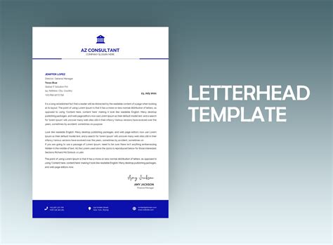 Professional Letterhead Business Letterhead Template Etsy