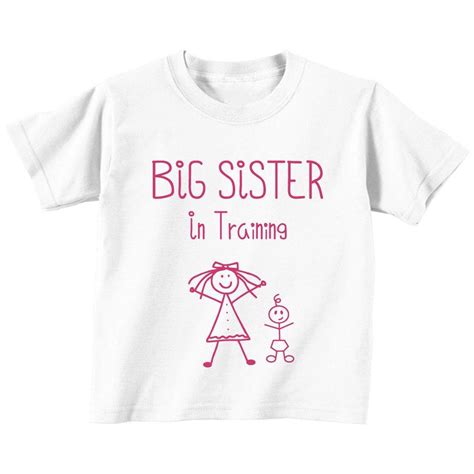 t shirts big sister in training white tshirt 60 second makeover