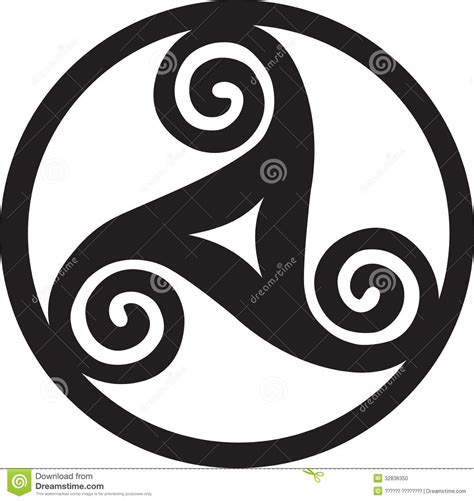 Pagan Symbol - Triskelion Stock Photo - Image: 32836350