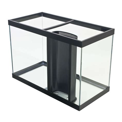 Aqueon Reef Ready Aquarium With Overflow Black 65 Gal